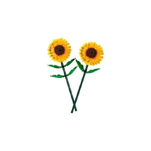 LEGO Sunflowers - Building Toy for Kids, Girls & Boys Ages 8+ - Artificial Sunflowers for Home Decor & Display - Stocking Stuffer and Gift Idea for Christmas - 40524