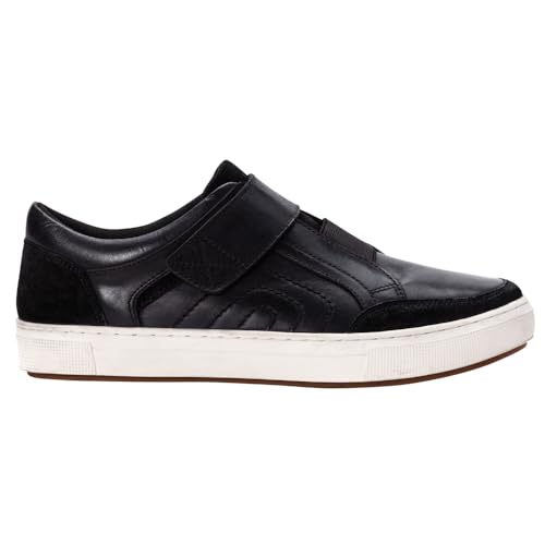 Propét Mens Kade Skate Shoe, Black, 9.5 X-Wide US