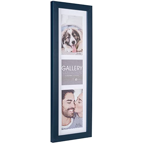 Malden International Designs 3 Opening Blue Collage Wall Frame, (1172-30)