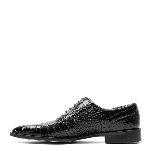 Stacy Adams Men's Riccardi Lace Up Oxford, Black, 11 Wide