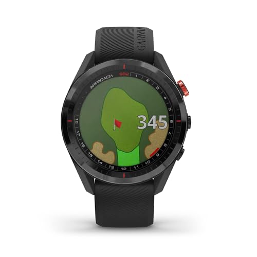 Garmin 010-02200-00 Approach S62, Premium Golf GPS Watch, Built-in Virtual Caddie, Mapping and Full Color Screen, Black