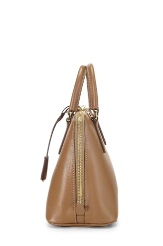 Prada, Pre-Loved Brown Saffiano Lux Handbag Mini, Brown