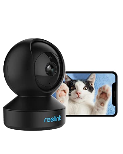 REOLINK 2K Indoor Security Camera, E1 2.4G WiFi Camera Wireless for Baby/Pet Monitor with Phone app, 360 Degree Pet Camera with Person/Pet Detection, 2-Way Audio, Night Vision, Local Storage