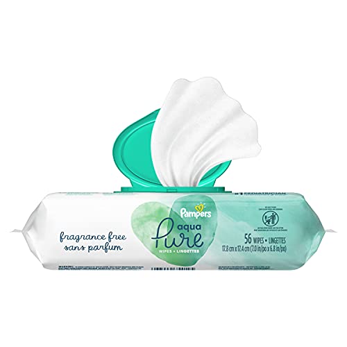 pampers aqua pure baby wipes 56 ct OLD