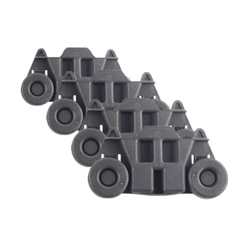 W10195416 4-Pack Replacement Part for Lower Dishwasher Wheel Durable Dishrack Wheels