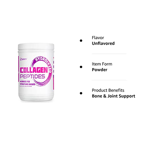 Zammex Premium Collagen Peptides Powder,Hydrolyzed Collagen Peptide for Women Men,Support for Hair Skin Nails, Joints Health,Grass Fed,Non-GMO,Keto Friendly,Gluten-Free,Easy to Digest,30 Servings