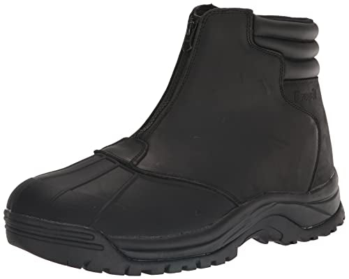 Propét Men's Blizzard Mid Zip, Black, 9 X-Wide US