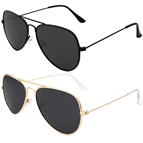 livho Sunglasses for Men Women Aviator Polarized Metal Mirror UV 400 Lens Protection