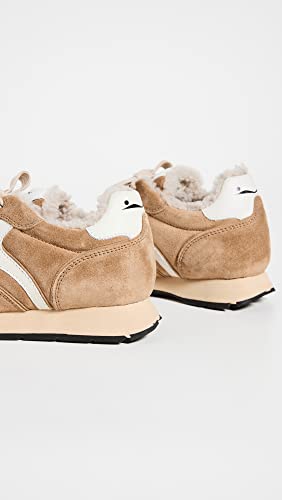 VOILE BLANCHE Women's Julia Pump Shearling Trainers, Tobacco Ice, Tan, 5 Medium US