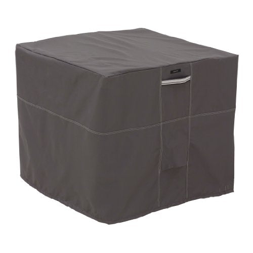 Classic Accessories Ravenna Water-Resistant 34 Inch Square Air Conditioner Cover, Patio Furniture Covers