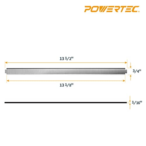 POWERTEC 13 Inch Planer Blades for Ryobi AP1301 Planer, Replacement for AC8630 Planer Knives, Set of 2 (12826)