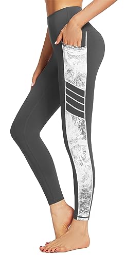 Sugar Pocket Women's Workout Shorts Running Tights Yoga Shorts Pants M(Black/Rose)