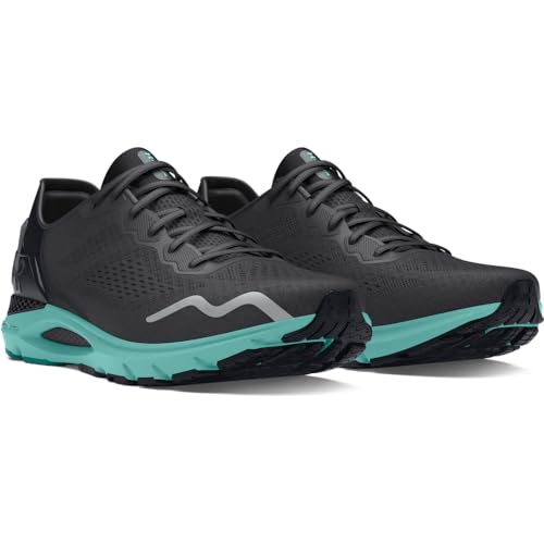 Under Armour Women's HOVR Sonic 6, (004) Black/Blue Granite/Bubble Peach, 9, US