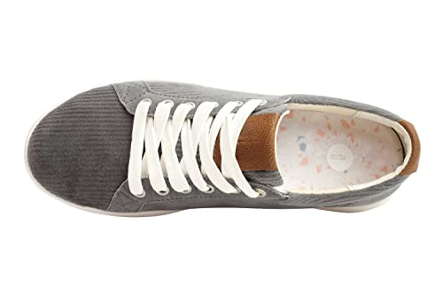 REVITALIGN Women's Avalon Corduroy Sneaker, Grey, 9