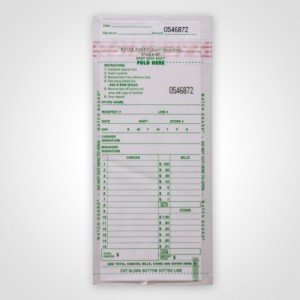 Superior Bag, 250 per Package, 5"x9.5" Till/Drop Safe Small Deposit Bags Clear Plastic