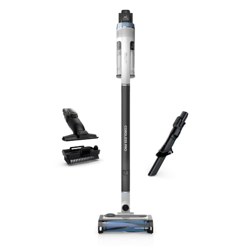 Shark IZ562H Pro Cordless Vacuum with Clean Sense IQ and Odor Neutralizer, PowerFins Plus Brushroll, Includes Duster Crevice Pet Multi Tool, Up To 40 Minute Runtime, Light Blue, Without MultiFLEX