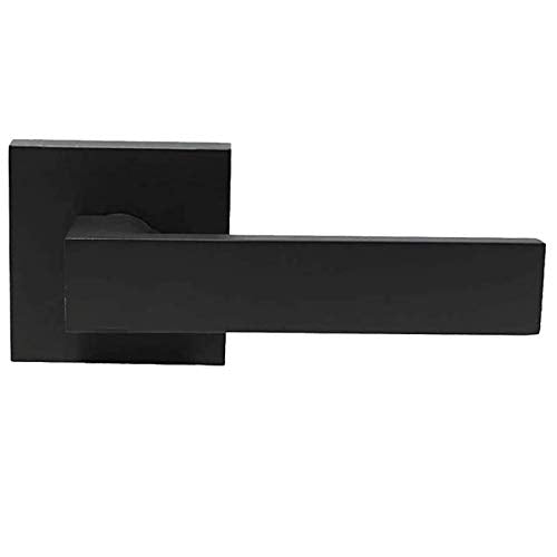 Probrico Heavy Duty Half Dummy Lever in Matte Black, Non-Turning Interior Inactive Door Handle for Clost Pantry, Left or Right Handed