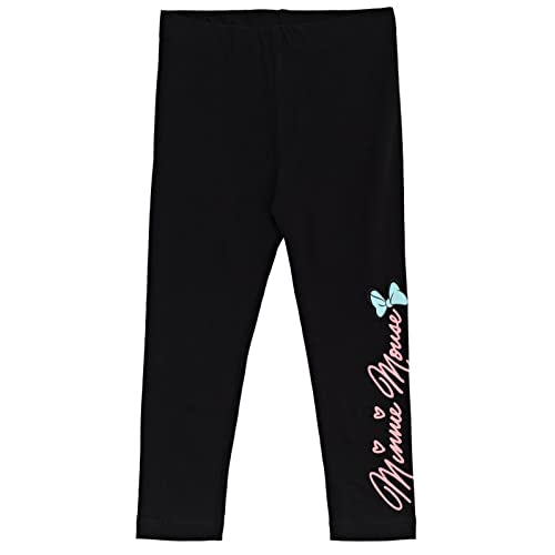 Disney Minnie Mouse Toddler Girls T-Shirt and Leggings Outfit Set Pink/Black 2T