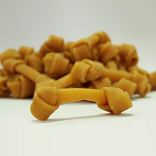 Himalayan Knotted Cheese Bone Bulk | Medium | 4-5 Inches for Dogs 25-50 lbs