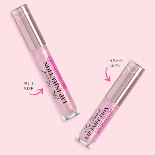 Too Faced Lip Injection Maximum Plump Extra Strength Lip Plumper Gloss, Original, 0.14 Ounce