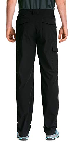 clothin Men's Elastic-Waist Travel Pant Stretchy Lightweight Pant Multi-Pockets Quick Dry Breathable(Cocoa Brown 3XL-30)