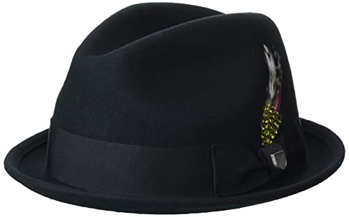 Brixton unisex adult Gain Fedora, Black, X-Small US