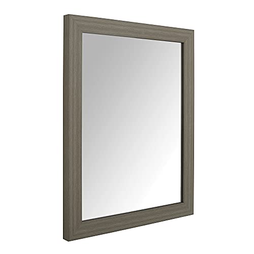 Amazon Basics Rectangular Wall Mount Mirror 16" x 20", Standard Trim, White