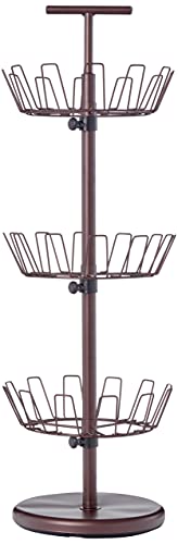 Honey-Can-Do 3 Tier Bronze Shoe Tree SHO-02220 Brown