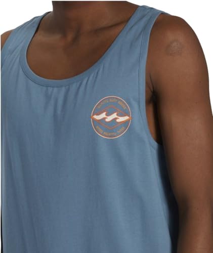 Billabong Men's Rotor Diamond TK Tank, Vintage Indigo