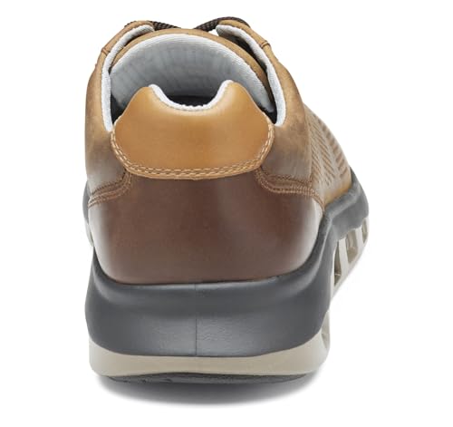 Johnston & Murphy Men's Activate U-Throat Sneaker, Brown Oiled Full Grain, 14