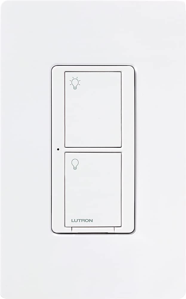 Lutron PD-5WS-DV-WH Light Switch, Caseta Wireless 5A Lighting & 3A Fan RF On/Off - White Model: PD-5WS-DV-WH by Lutron