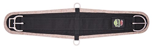 Weaver Leather Wool Blend Felt Lined Roper Smart Cinch , Black , 36"