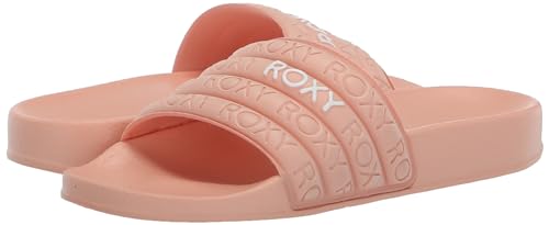 Roxy Girls Slippy Slide On Sandal Flip Flop, Peach Parfait 241, 11 Little Kid