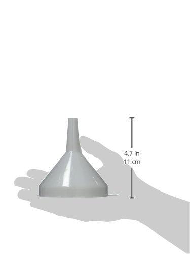 Winco Plastic Funnel, 4 1/4-Inch Diameter, White, Medium