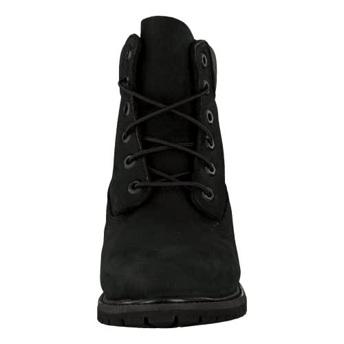 Timberland Women's 6" Premium Boot Black Nubuck 8.5 B - Medium