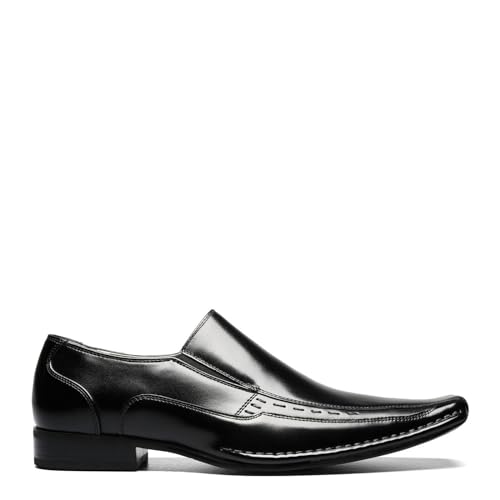 STACY ADAMS Mens Templin Bicycle-toe Slip-on Loafers-shoes, White, 12 US