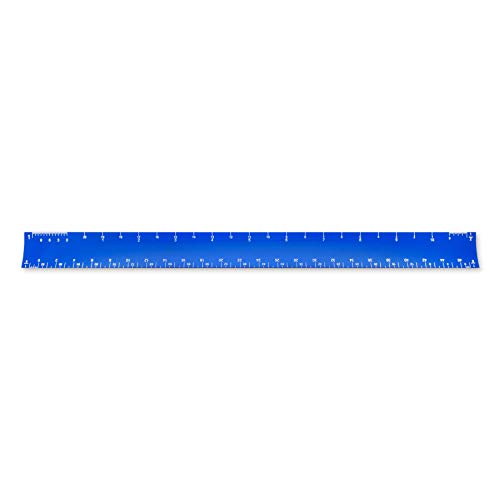 Alumicolor Aluminum Architect Hollow Scale for School, Office, Art and Drafting, Blue
