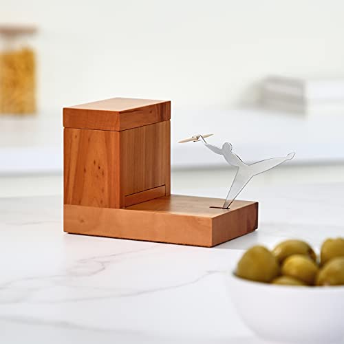 Alessi Toothpick Holder, Brown