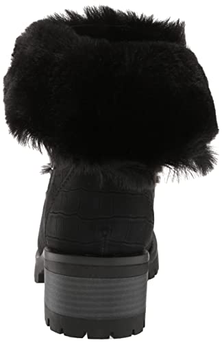 Lugz Women's Adore Fur Classic Chukka Fashion Boot, Black, 11, M