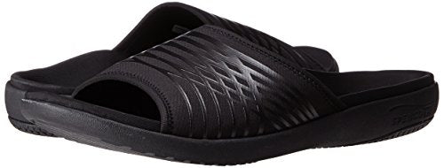 Spenco Men's Thrust Slide Sandal, Black, 8M Medium US