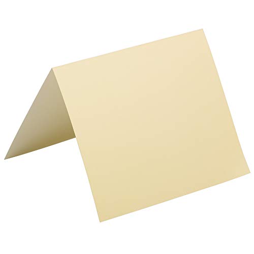 JAM PAPER Blank Foldover Cards - 4 3/8 x 5 7/16 (Fits in A2 Envelopes) - Ivory - 100/pack