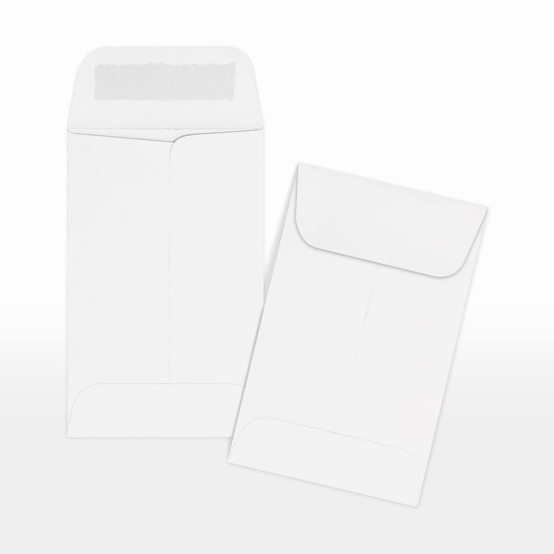 LUXPaper #1 Coin Envelopes | 2 1/4" x 3 1/2" | Bright White | 24lb. Text | 250 Qty