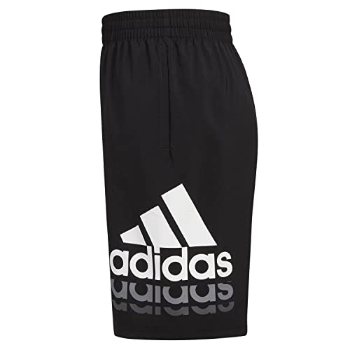 adidas Boys' Elastic Waistband Essential Woven Sportswear Shorts, Black Adi