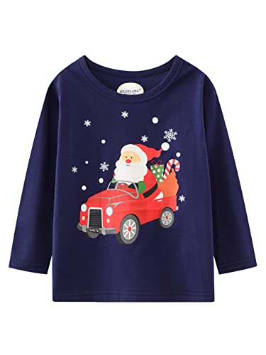 Baby Girls' Long-Sleeve Cotton Jersey Tunic T-Shirts Unicorn Graphic Winter Casual Crewneck Pink White Tunic Tops Tee Shirts Sets 3 Pack 12 Months