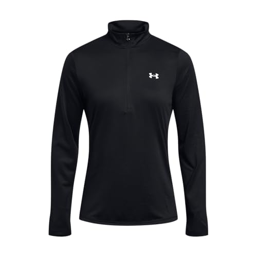 Under Armour Womens Tech Quarter Zip, (001) Black / / White, X-Small