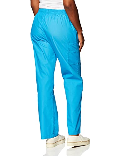 WonderWink Women's Quebec Full Elastic Cargo Pant, Black, Medium/Tall