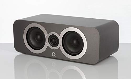 Q Acoustics 3090Ci Center Speaker Graphite Gray - 2-way Reflex Enclosure Type, 2 x 4 Mid/Bass Driver, 1 x 0.9 Tweeter - Active Speakers/Hifi Speakers for Home Theater Sound System