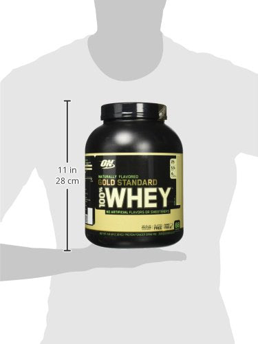 Optimum Nutrition Gold Standard 100% Whey Protein Powder 4.8 (Packaging May Vary) Naturally Flavored, Vanilla, 76.8 Ounce