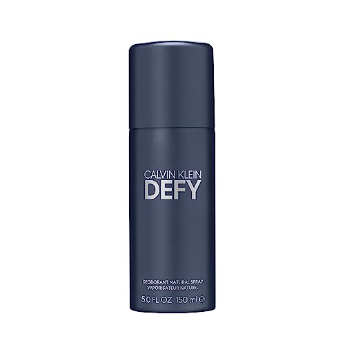 Calvin Klein Defy Men's Deodorant Natural Spray – With Notes of Bergamot Oil, Lavender Absolute, & Vetiver Oil– 5 fl oz.