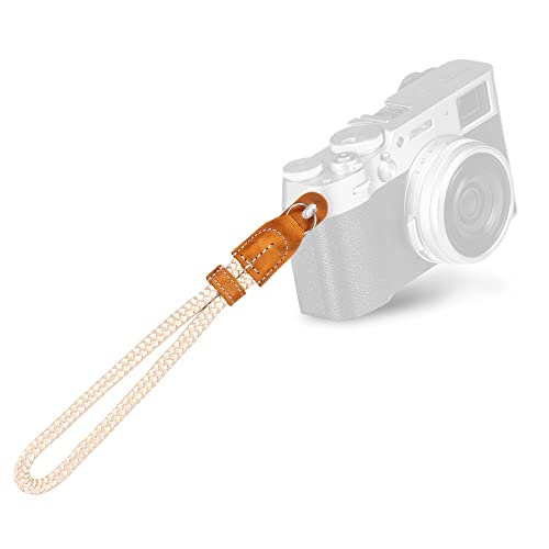 MegaGear SLR, DSLR Camera Cotton Wrist Strap (Camel, Small - 23cm/9inc) (MG1786)